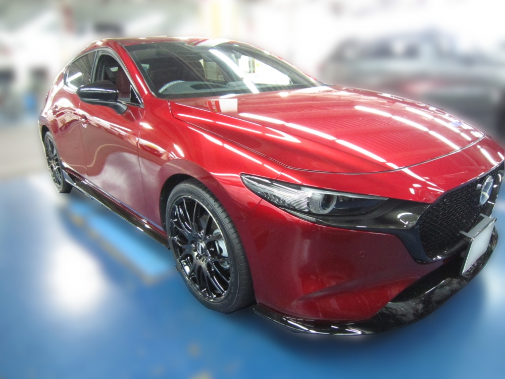 マツダ MAZDA3に「RAYS ホムラ2×7 PLUS」を取付しました。 – スーパー