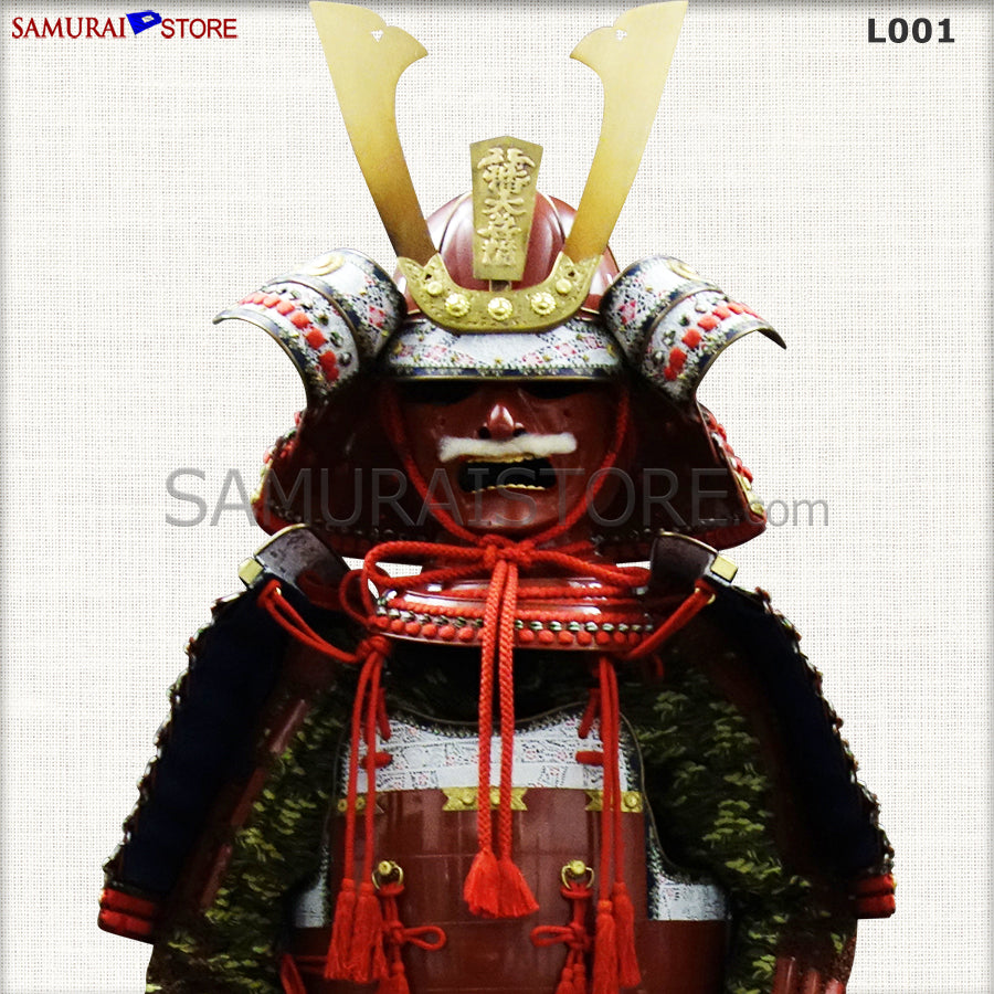 L001 赤二枚胴具足 鎧 等身大 - サムライストア SAMURAI STORE