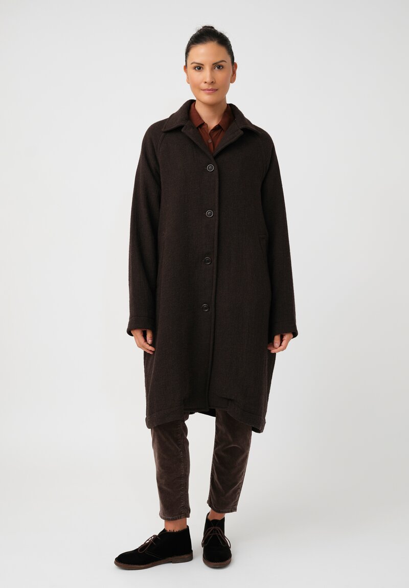 Casey Casey Thermal Oliver Coat in Caffe Brown | Santa Fe Dry