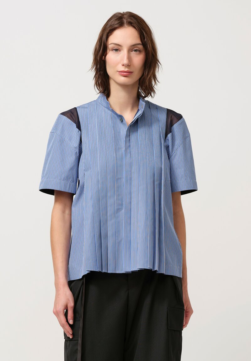 Sacai Poplin Shirt in Stripes | Santa Fe Dry Goods . Workshop