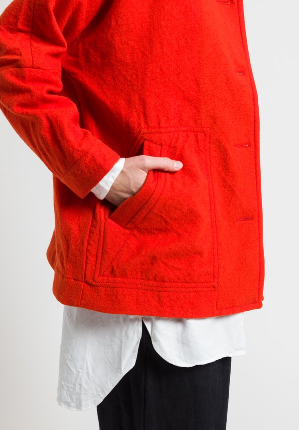 Casey Casey Virgin Wool Higa Jacket in Orange | Santa Fe Dry Goods