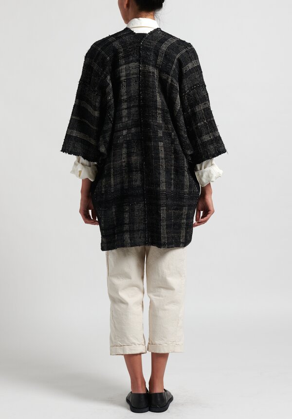 Jan-Jan Van Essche Sakiori Kimono Coat in Black | Santa Fe Dry