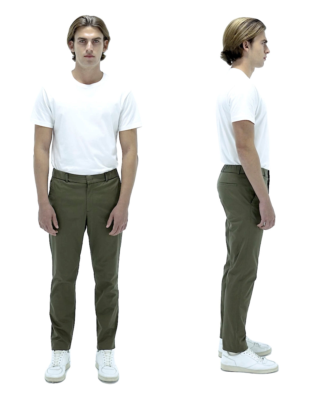 Olive Green Perfect Chino for Men | Slim Fit, Stretch Cotton