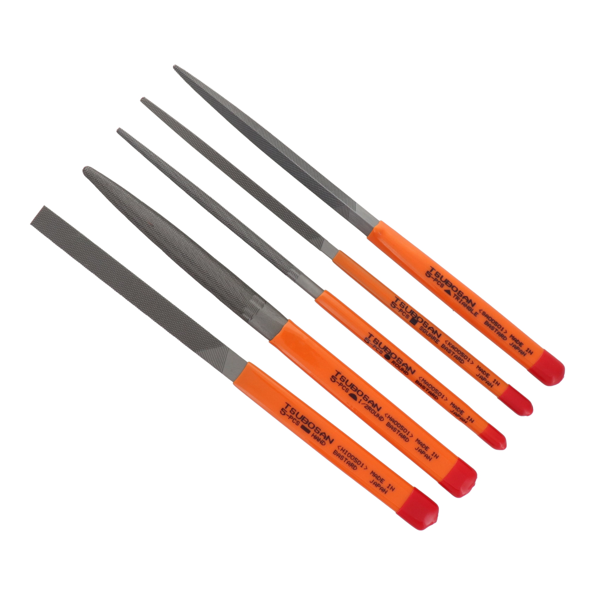 ST-06 切削・研磨 工具 細工ヤスリ 細工用ヤスリ5種セット 中目 10本型