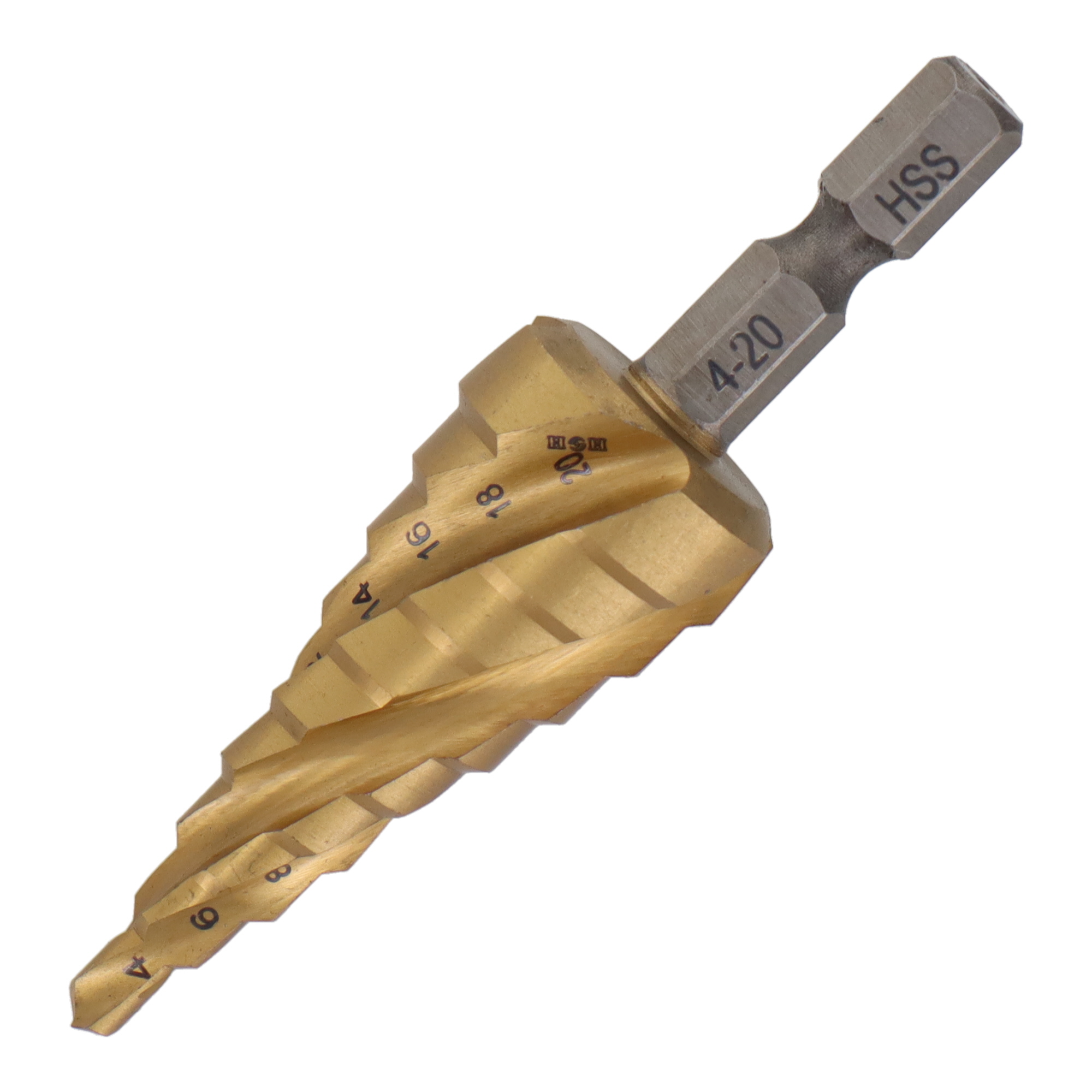 HSP-2S 穴あけ ステップドリル 四刀流 コバルトステップドリル 9段 4