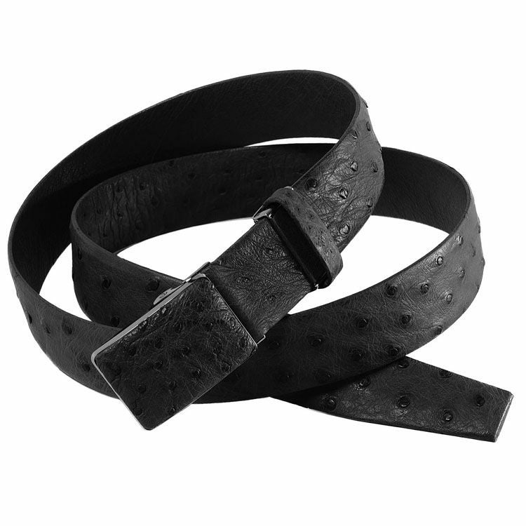 オーストリッチ メンズ ベルト 張無双 35mm 日本製 4FA