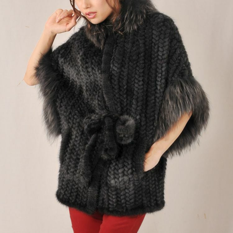 レディース-ケープ・ポンチョ-ミンク｜ミンクのケープなら三京商会 本店