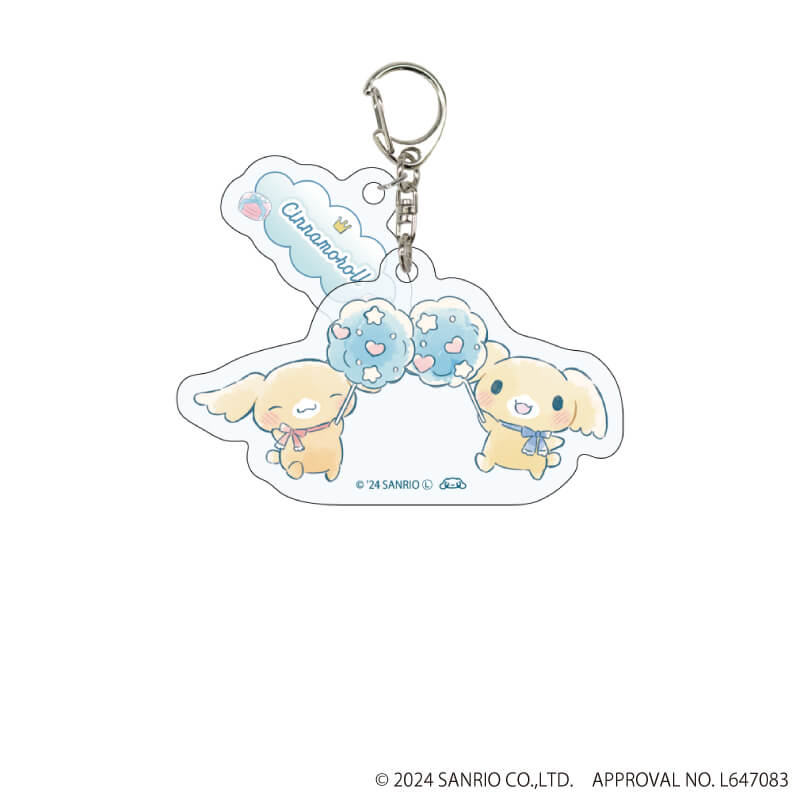 シナモロール｜パーツ付きアクリルキーホルダー「シナモロール」01