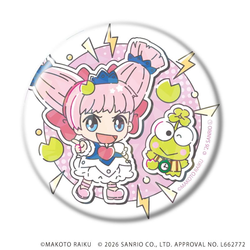 金色のガッシュ!!×サンリオキャラクターズ｜ホログラム缶バッジ(57mm