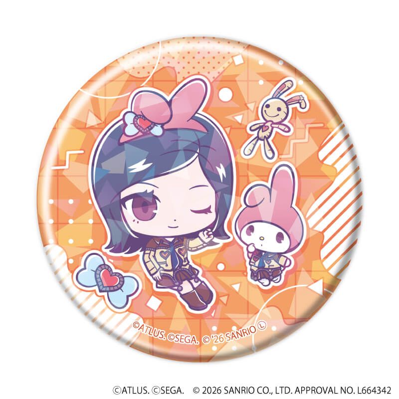 P30th×サンリオキャラクターズ｜ホログラム缶バッジ(57mm)「P30th