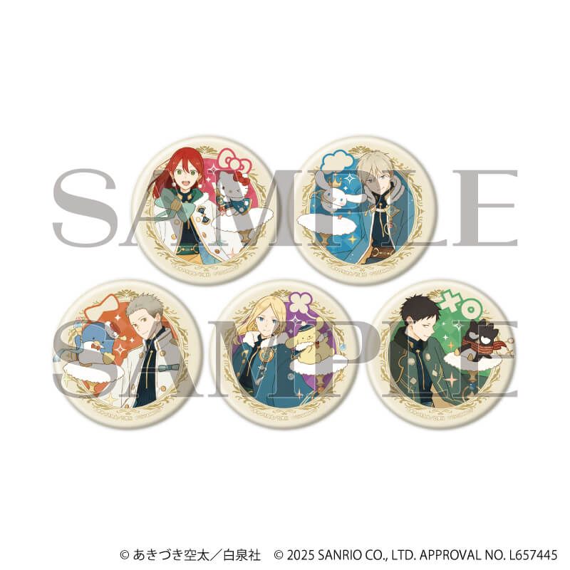 赤髪の白雪姫×サンリオキャラクターズ｜マット加工缶バッジ(57mm)「赤