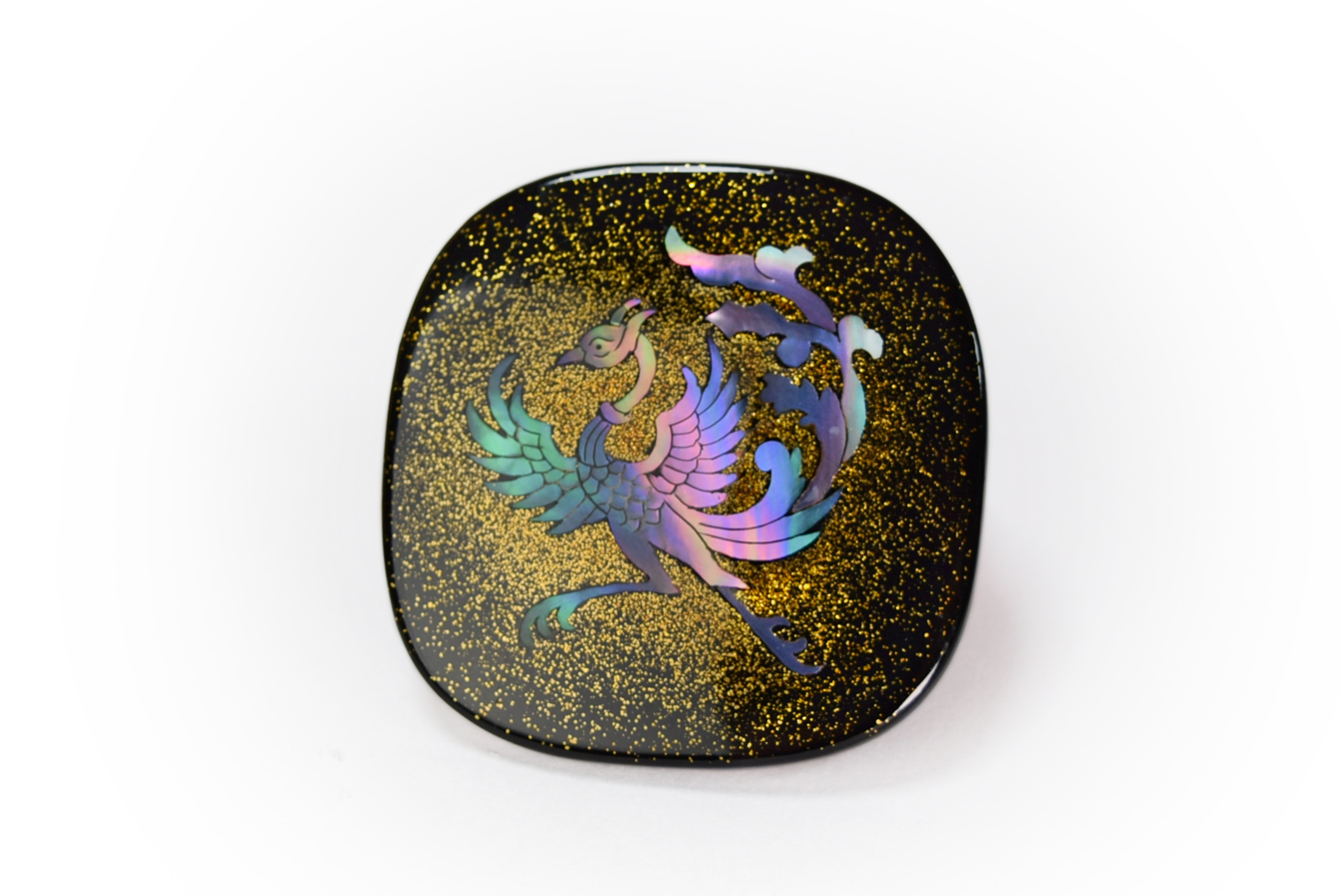 螺鈿ブローチ 鳳凰 金蒔 - SAGARADEN.com