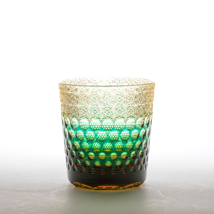 L*o様 江戸切子 ☆ 伝統工芸士 石塚春樹 ☆ 菊繋ぎ文様