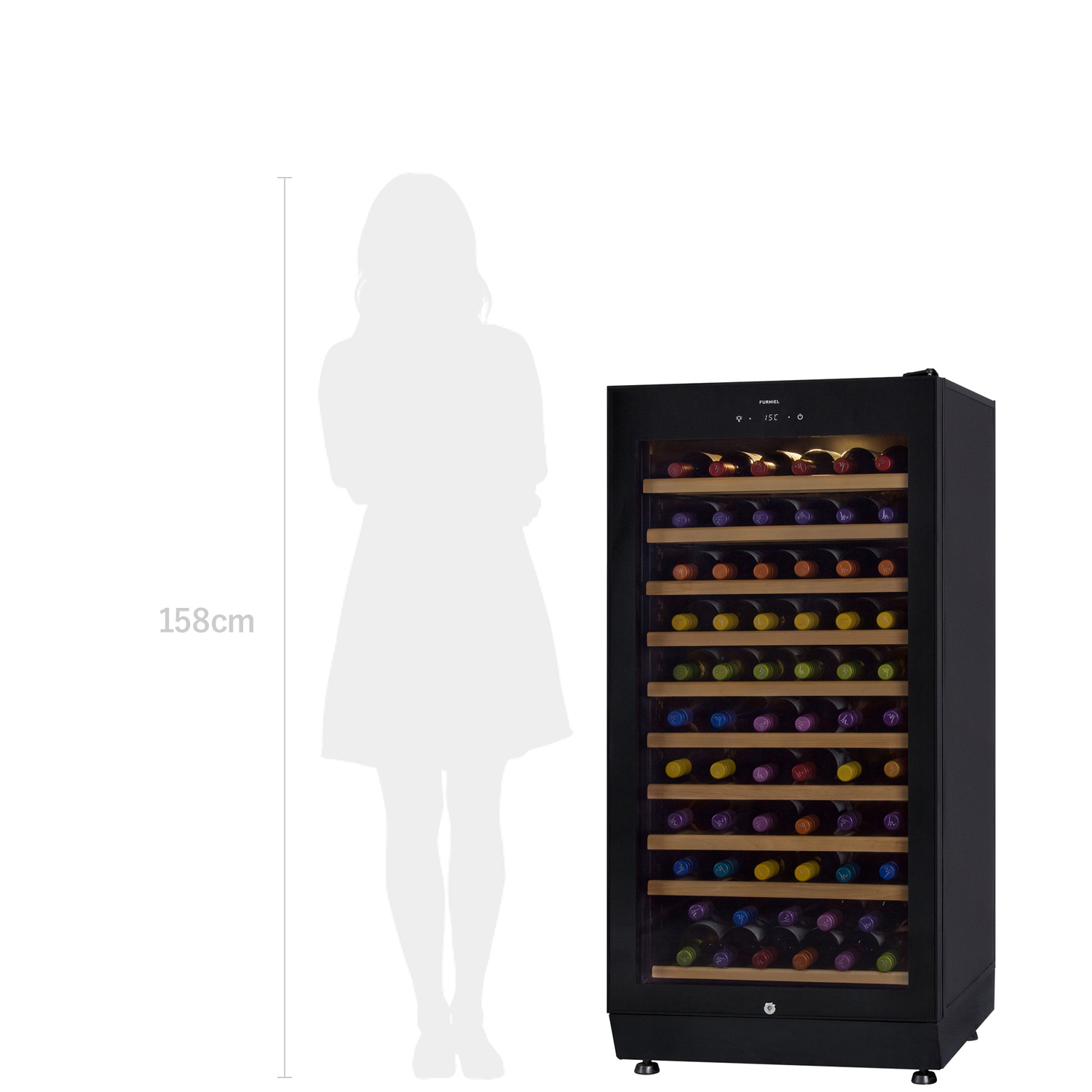 SAF-190G-BB | FURNIEL | 製品一覧 | ワインセラー・日本酒セラーの