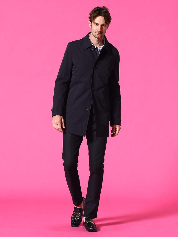 Calvin Klein (カルバンクライン) 無地 中綿 ステンカラー コート