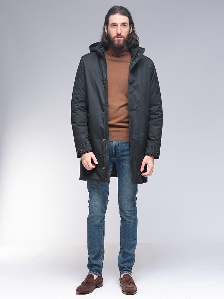 MOORER (ムーレー) フード付き ダウンコート VERMONT-ADS