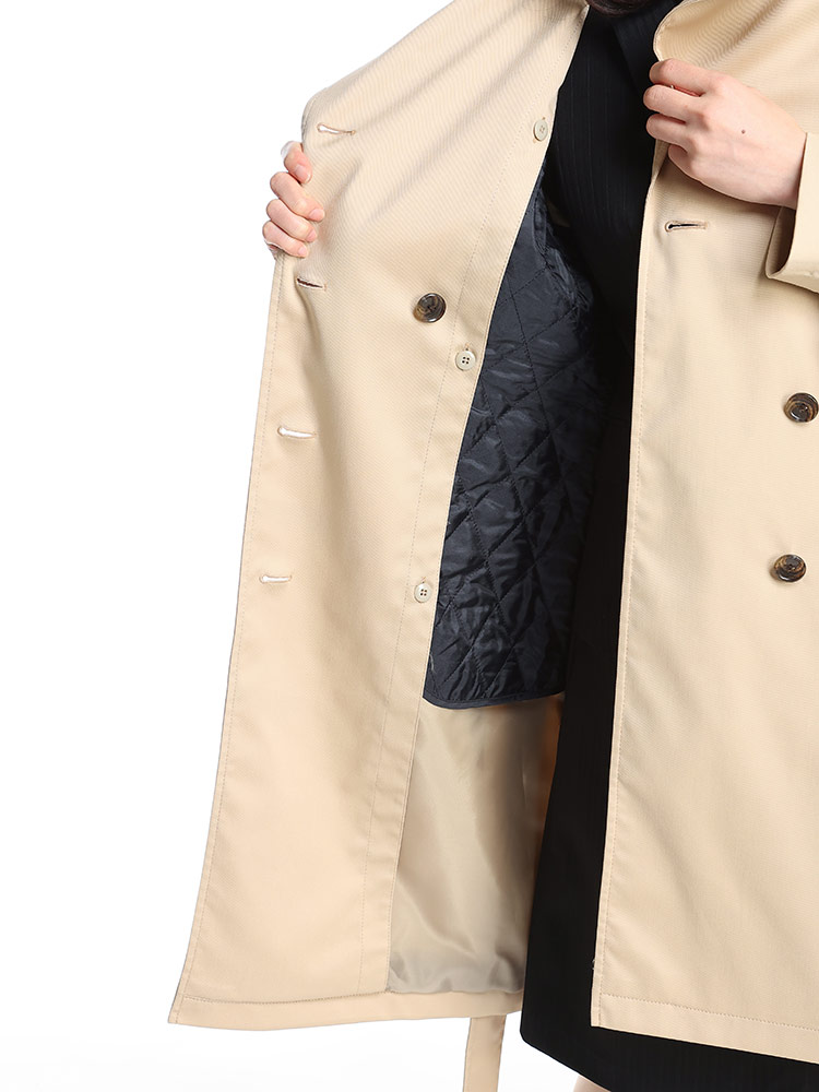 ELGARHYTHM (エルガリズム) 中綿ライナー付き ウエストベルト トレンチ