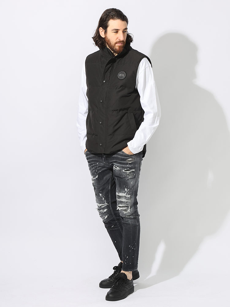 CANADA GOOSE (カナダグース) ロゴワッペン フルジップ ダウンベスト