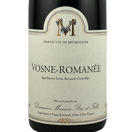 マニエール ヴォーヌ ロマネ 2022 750ml 赤ワイン フランス