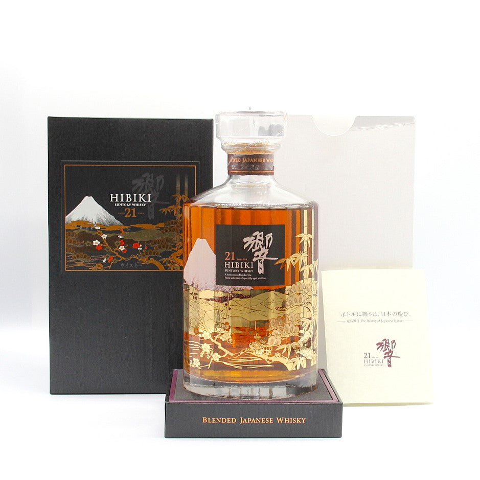 サントリー ウイスキー 響21年 意匠ボトル 花鳥風月 43% 700ml 箱付き
