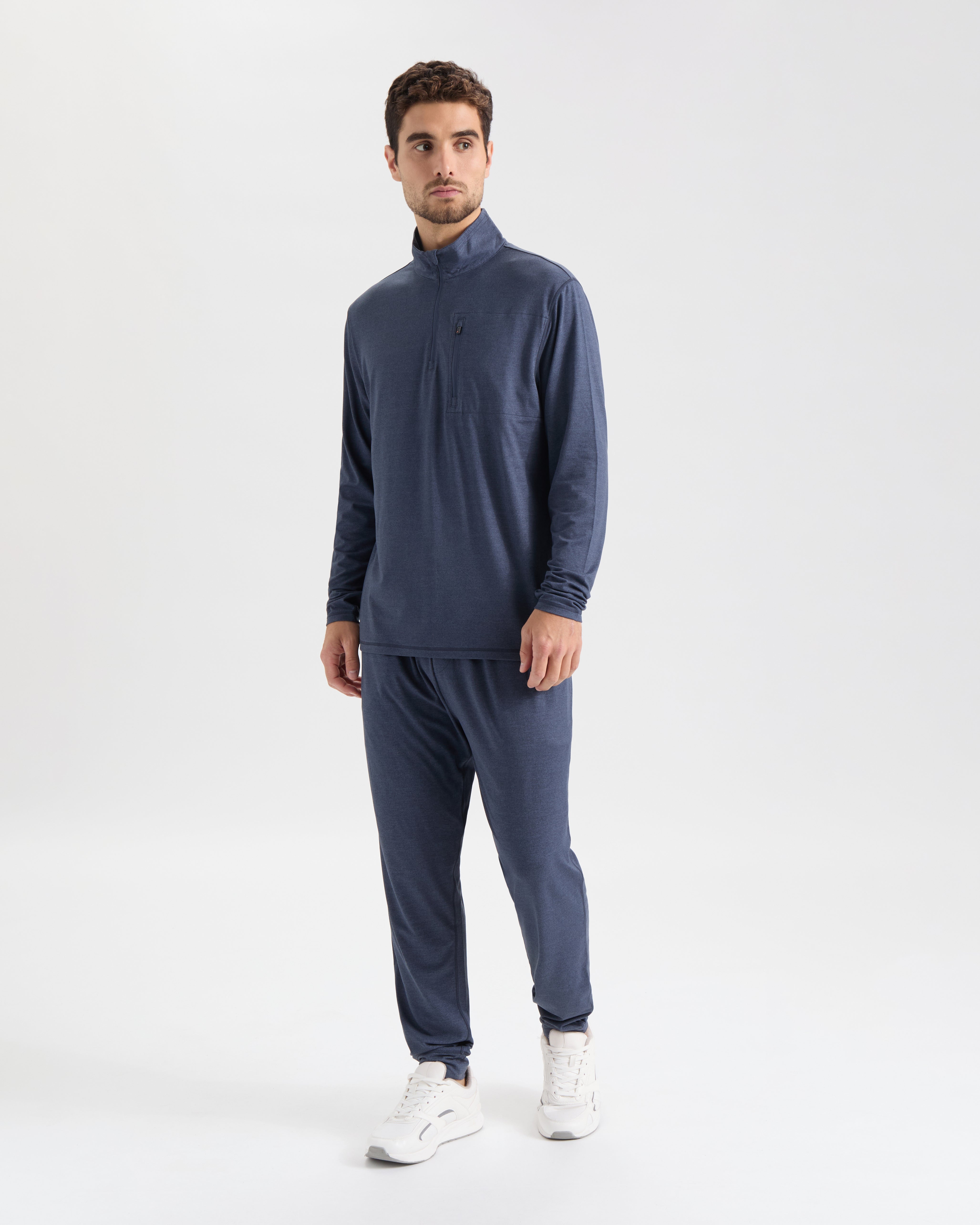 Men's Stamina Zip Mock Neck Performance Pullover