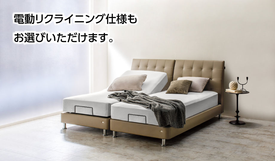 美品✨フランスベッド アシュフォード ダブル ホワイト／ホテルライク