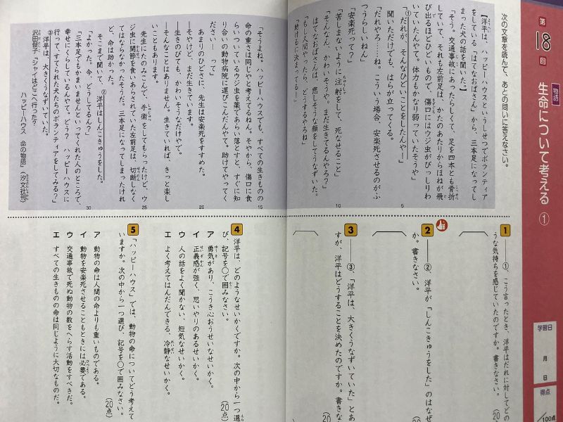 Z会グレードアップ問題集 読解 小学4年 | 勉強が苦手な小学生男子の