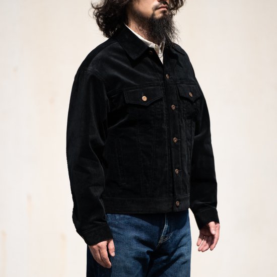 Trucker Jacket Pocket Corduroy black – BONCOURA Official Online Store