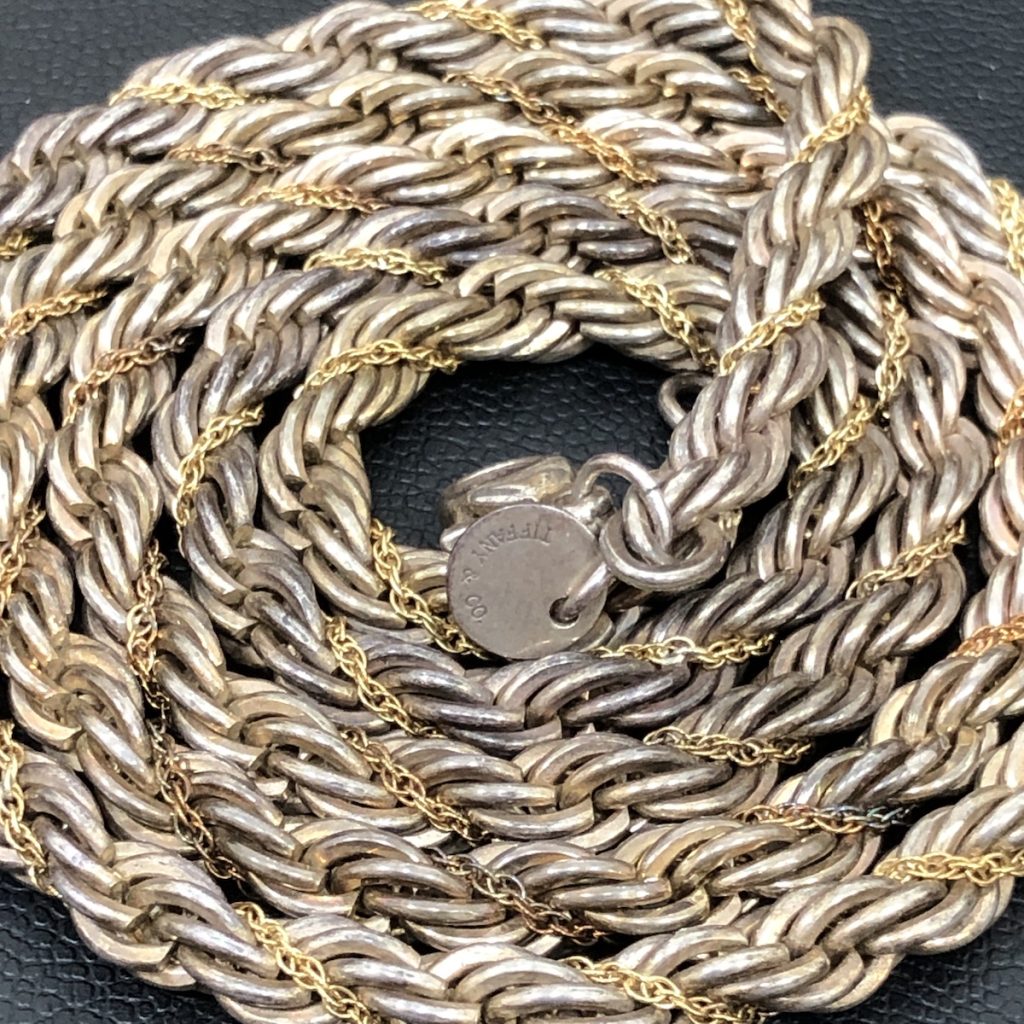 ティファニー / 925/750 スクリュー ツイストロープチェーンの買取実績