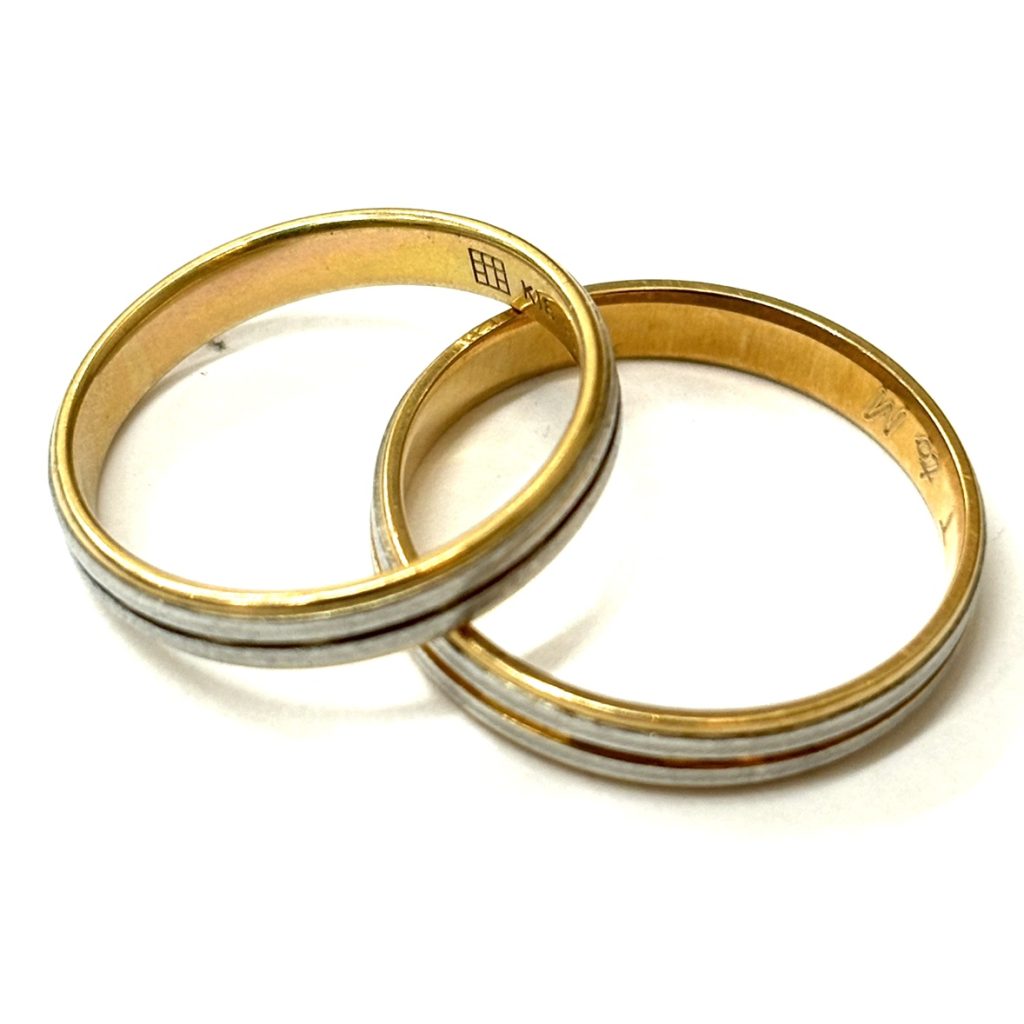 K18 Pt900 18金 プラチナ コンビリング ペアリングの買取実績 | 買取