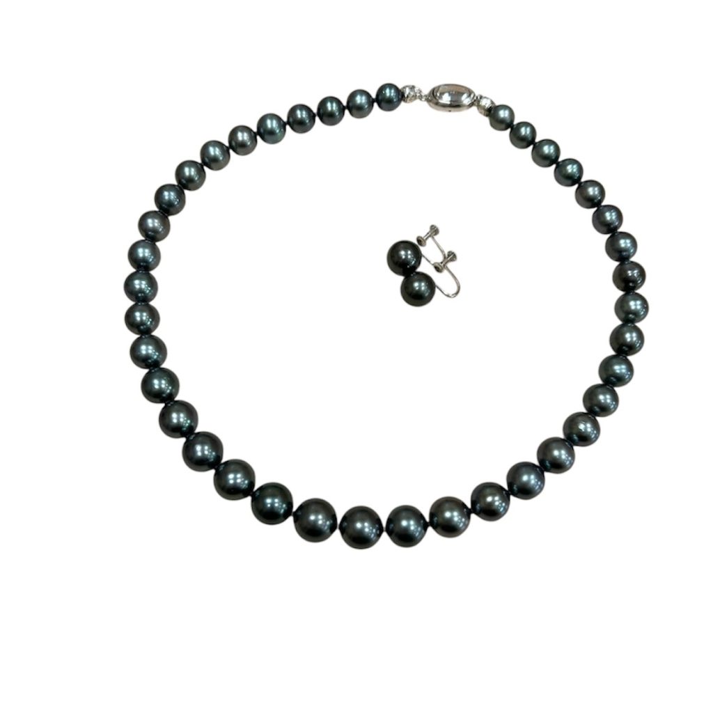 黒蝶真珠 ネックレス K14WGイヤリングセットの買取実績 | 買取専門店