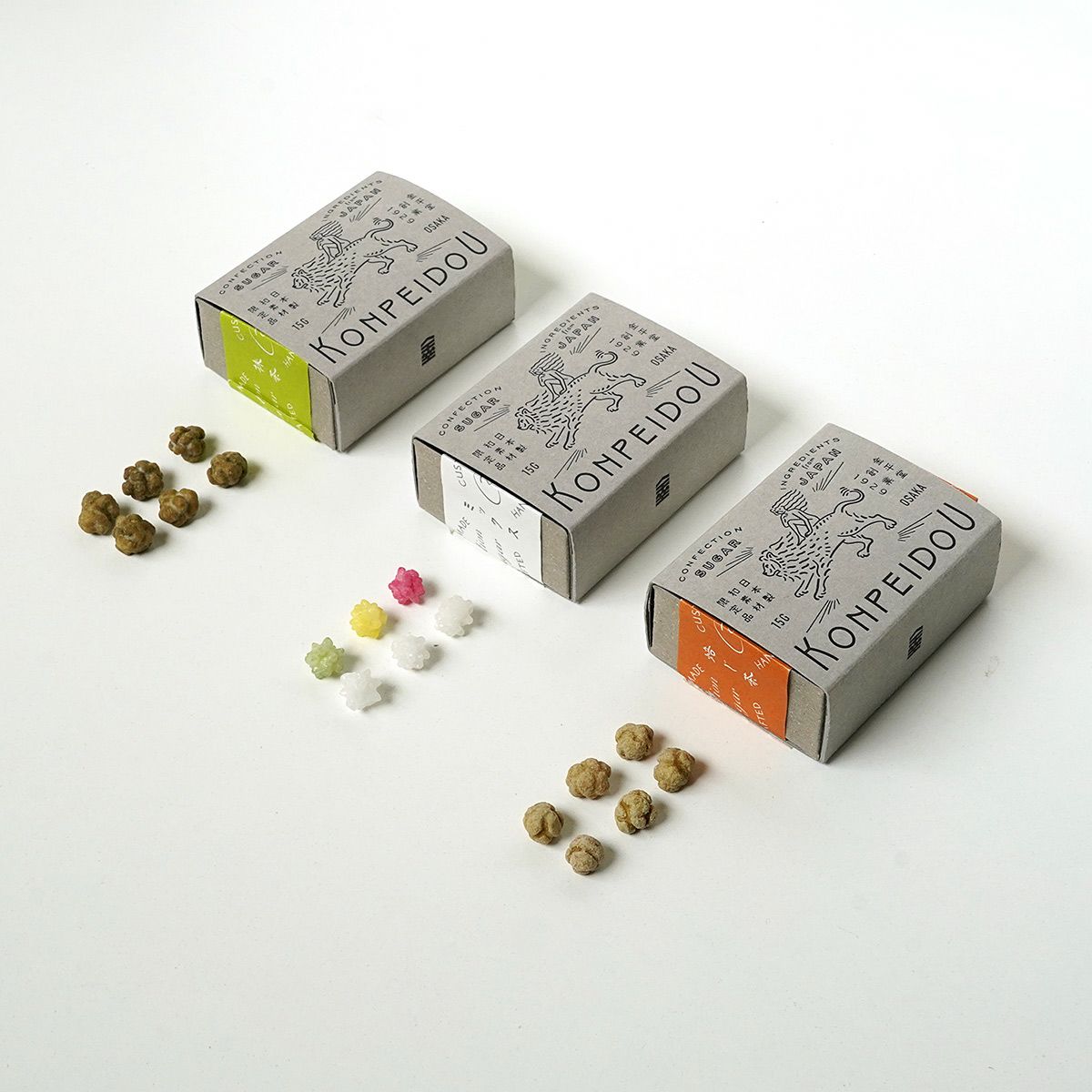 金平堂小箱_抹茶 | 佐々木製菓:大阪金平糖・チョコ製造