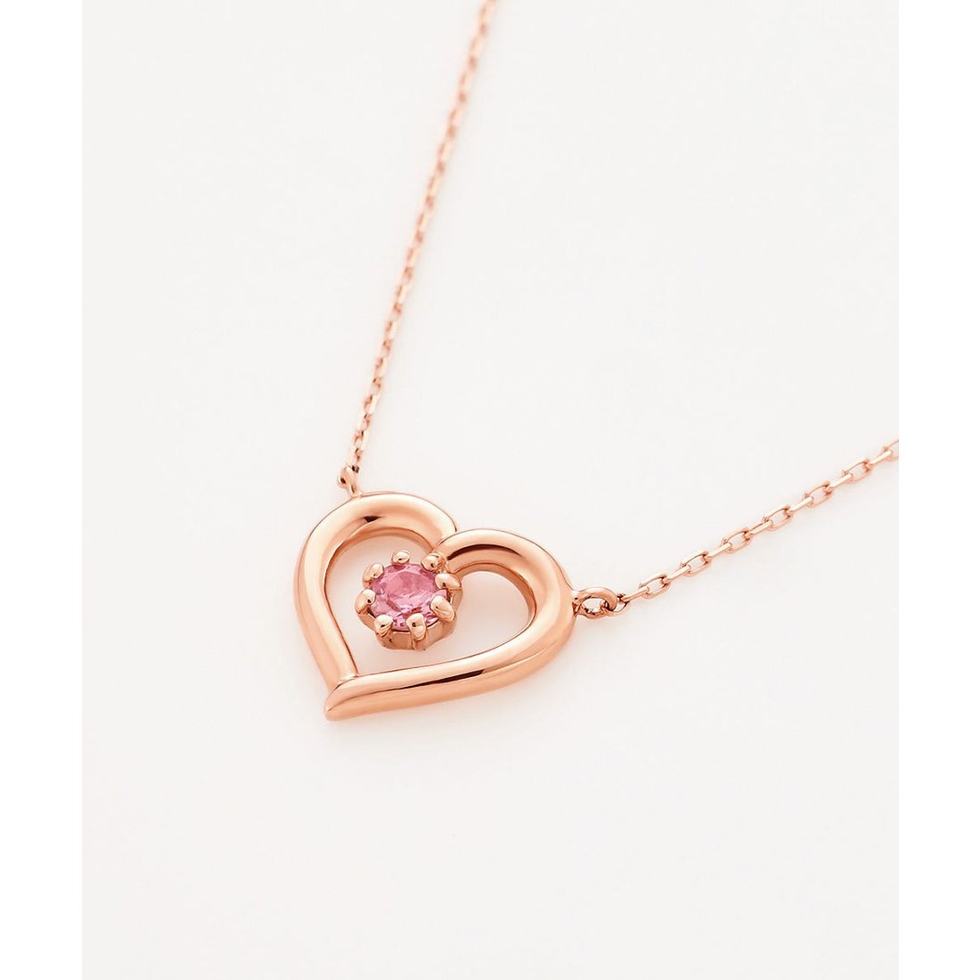 ヨンドシー 4℃ 【10月誕生石】K10ピンクゴールド ネックレス （ピンク