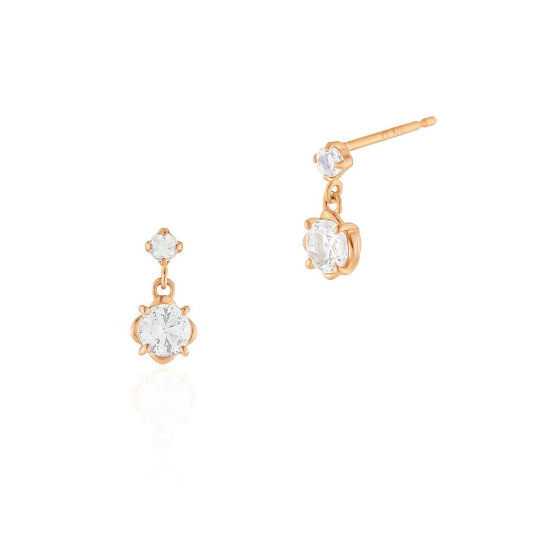 ヨンドシー 4℃ 【12月誕生石】K10ピンクゴールド ピアス （ピンク