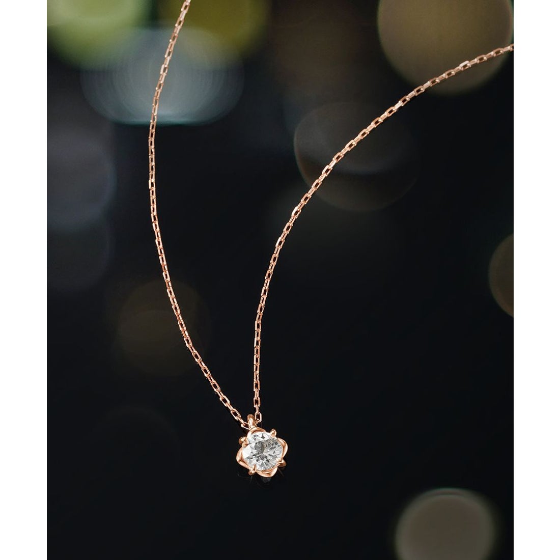 ヨンドシー 4℃ 【数量限定】K10ピンクゴールド 一粒 ネックレス