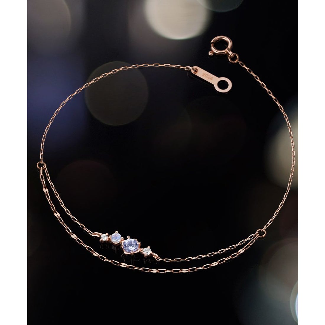 ヨンドシー 4℃ 【12月誕生石】K10ピンクゴールド ブレスレット