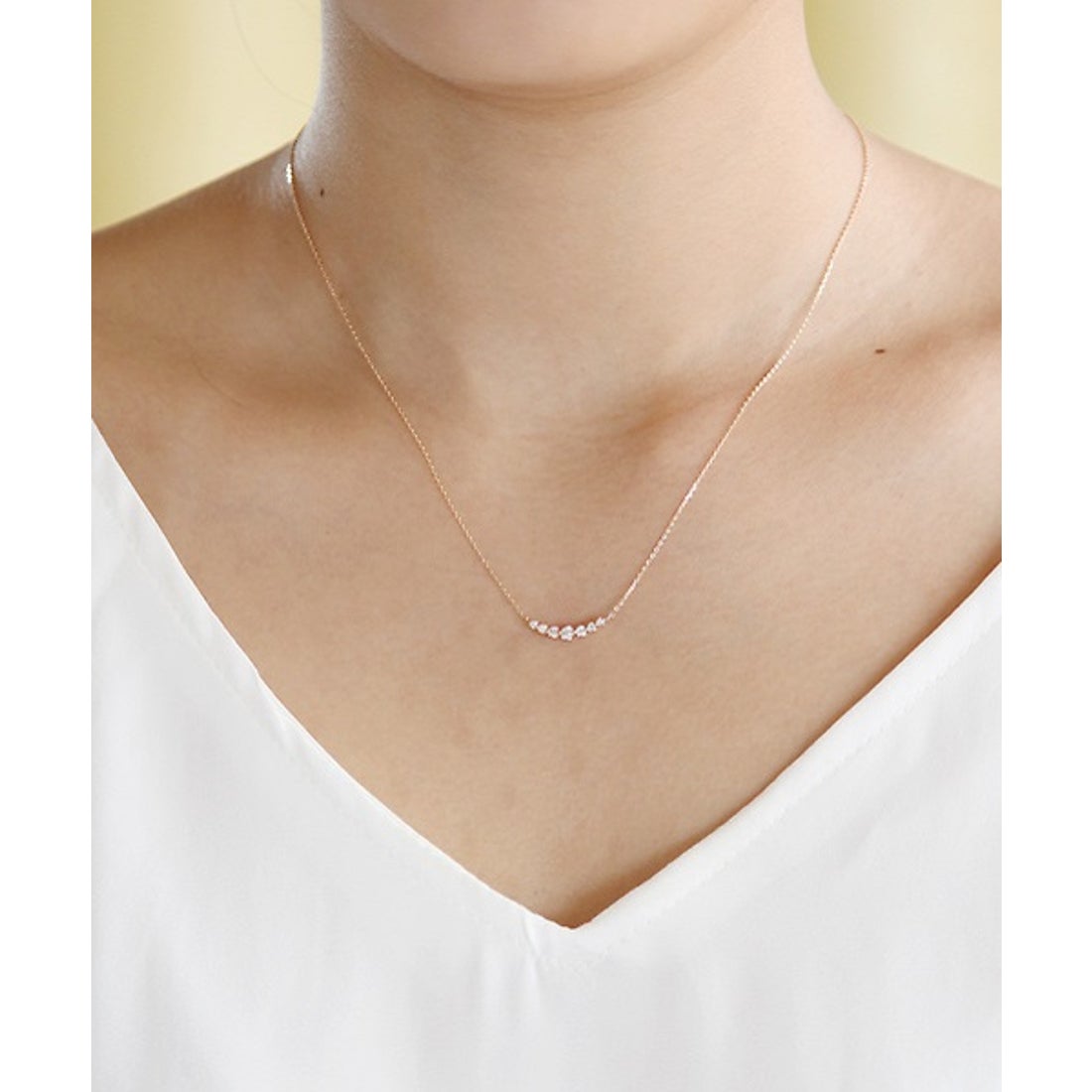 ヨンドシー 4℃ K18ピンクゴールドネックレス （ピンクゴールド） -靴