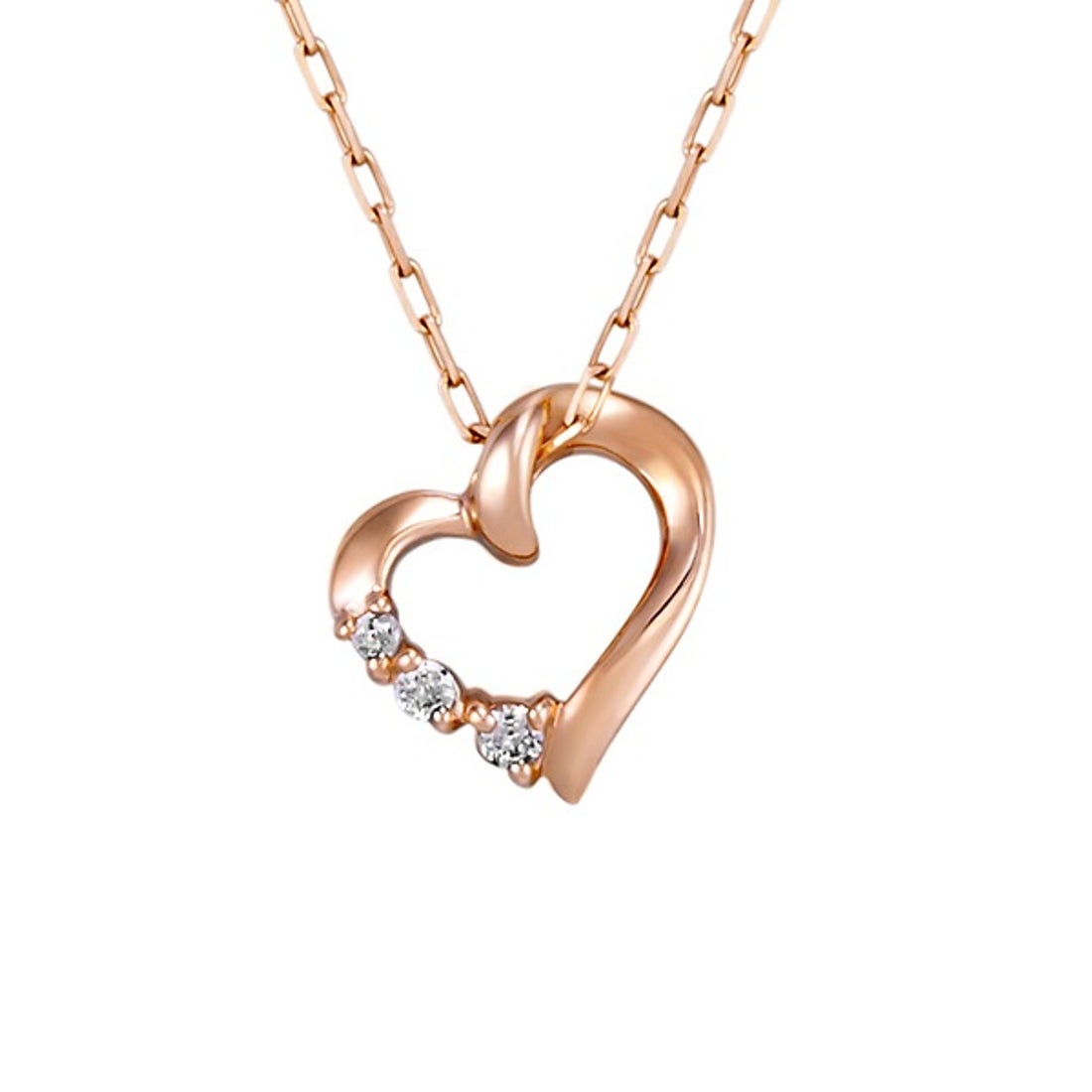 ヨンドシー 4℃ K10ピンクゴールドネックレス （ピンクゴールド