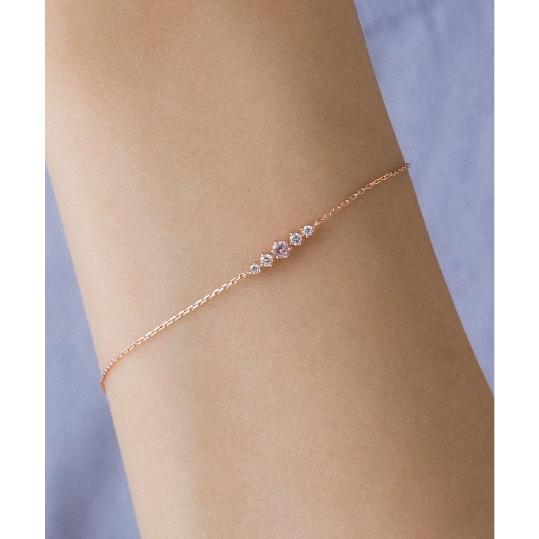 ヨンドシー 4℃ K10ピンクゴールド ブレスレット （ピンクゴールド