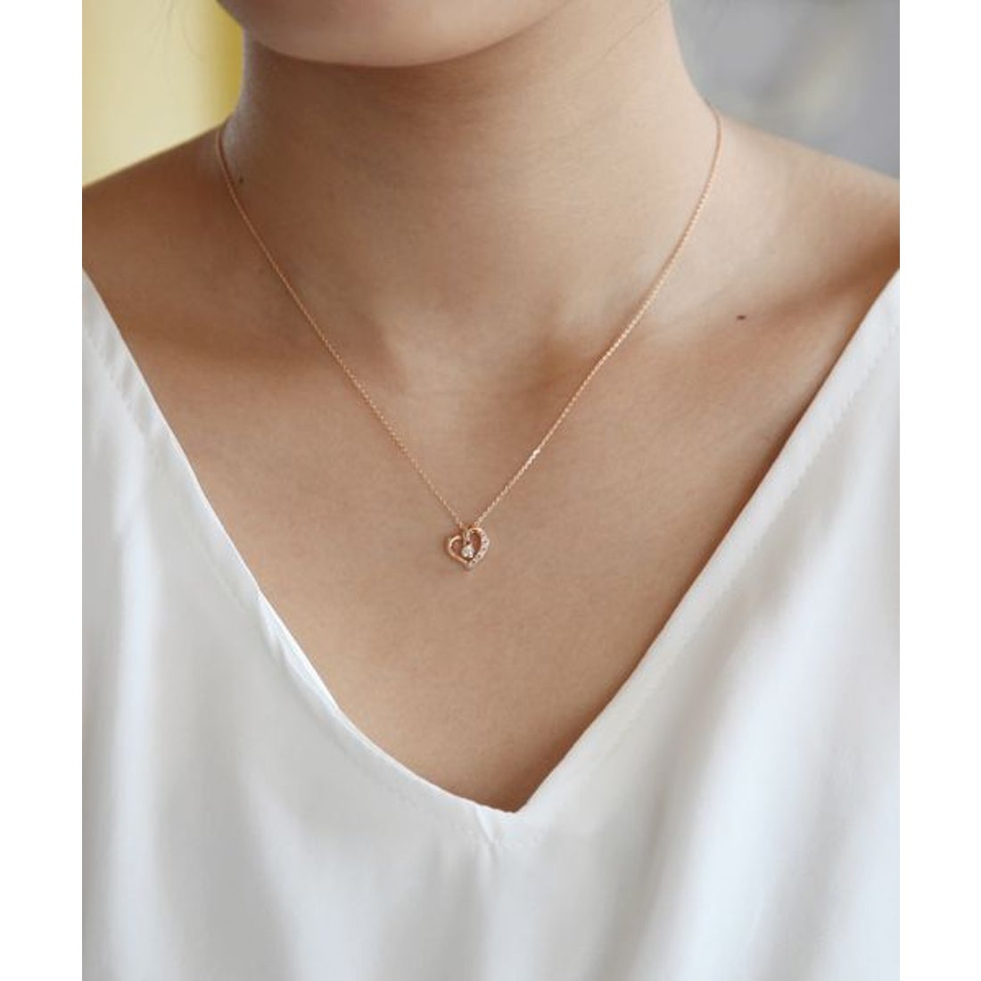 ヨンドシー 4℃ K18ピンクゴールドネックレス （ピンクゴールド