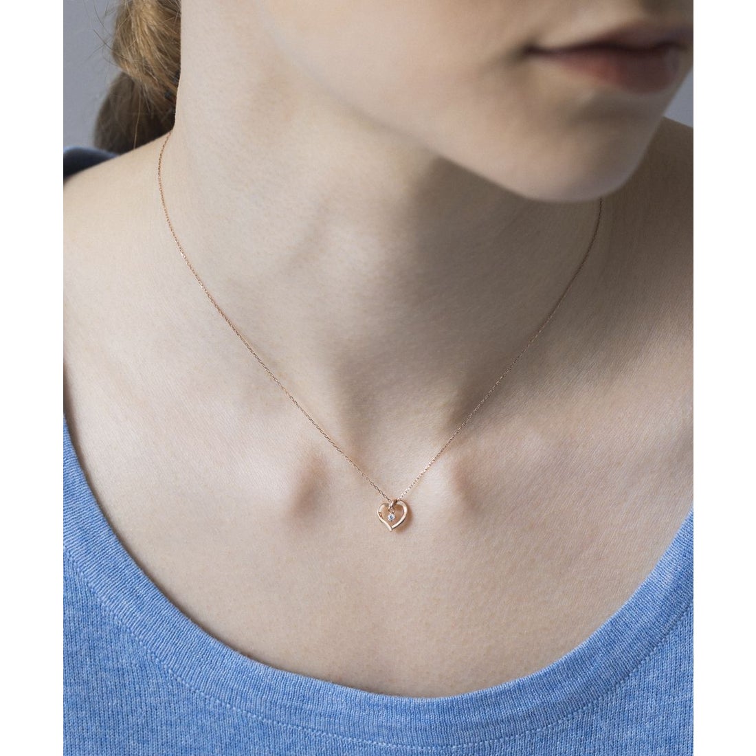 ヨンドシー 4℃ K10ピンクゴールド ネックレス （ピンクゴールド