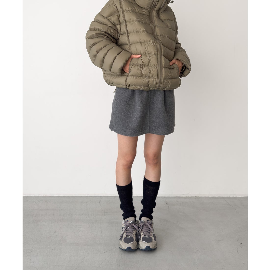 キャナルジーン CANAL JEAN El mar フリースミニスカート