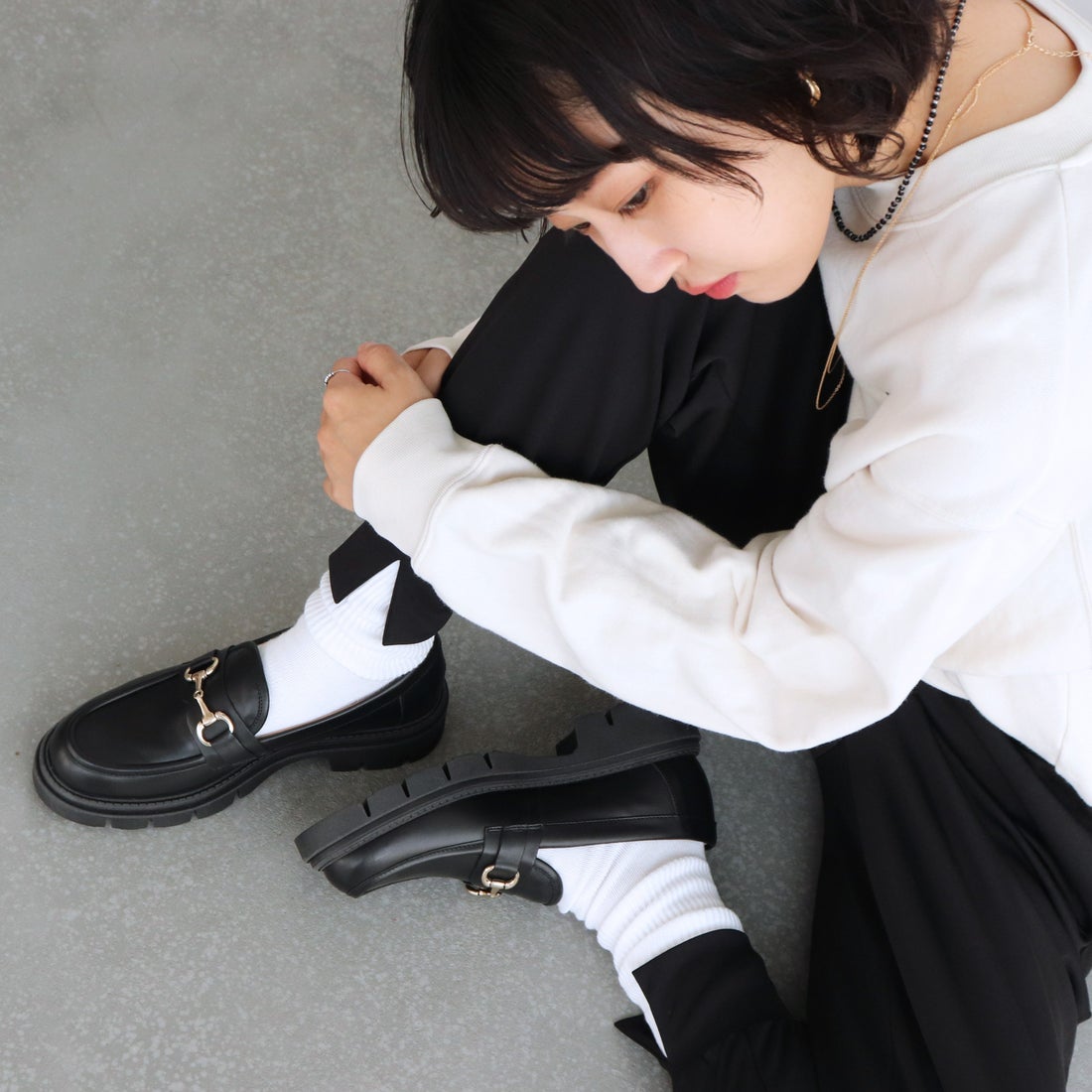 コルソローマ ノーヴェ CORSO ROMA 9 トラックソールビットローファー