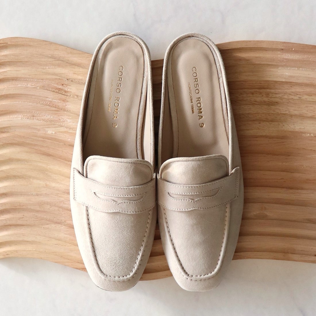 コルソローマ ノーヴェ CORSO ROMA 9 フラットミュールローファー