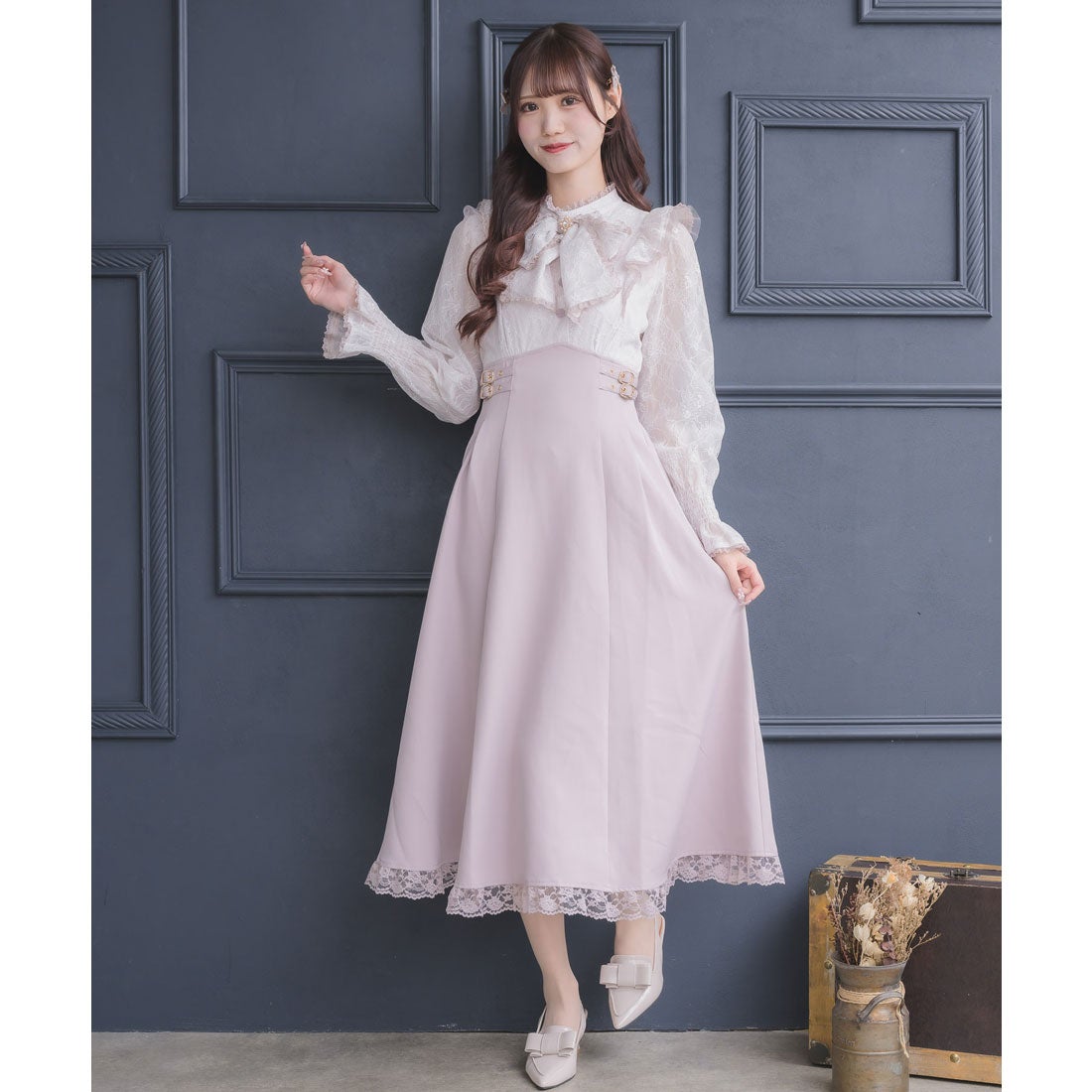 クチュールバイロジータ couture BY ROJITA レーシードッキング長袖