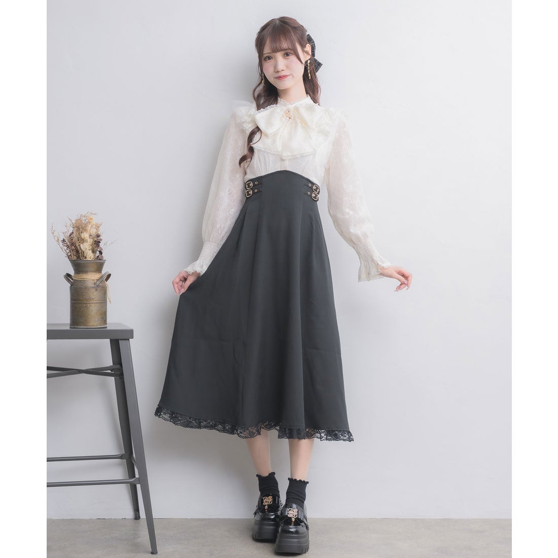 クチュールバイロジータ couture BY ROJITA レーシードッキング長袖