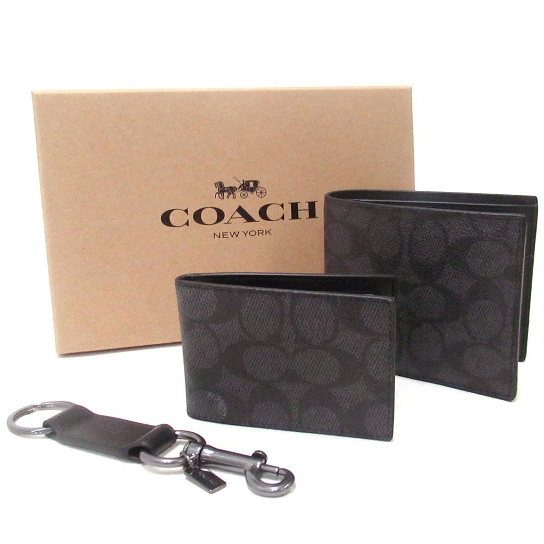 コーチ COACH コーチ 財布 COACH メンズ シグネチャー 二つ折り財布