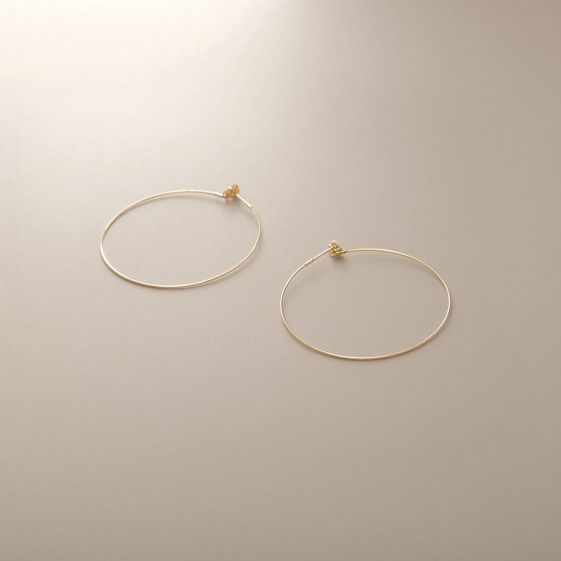 C.ARA ゴールド K18 フープピアス