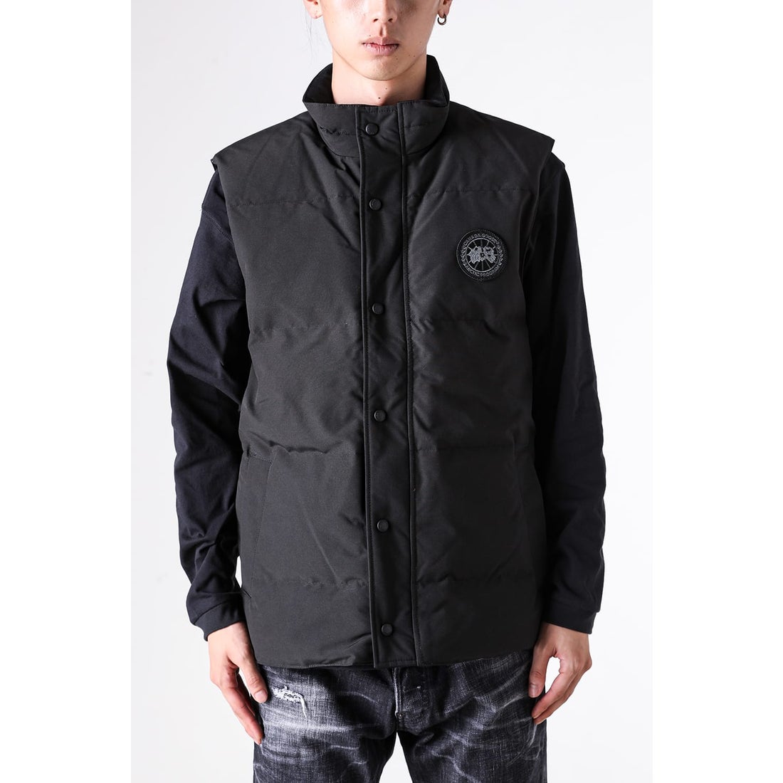 カナダグース CANADA GOOSE Garson Vest Black Label （Black） -FASCINATE