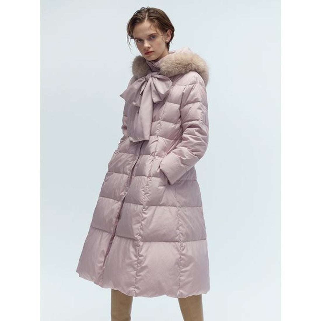 セルフォード CELFORD フードリボンロングダウンコート （LPNK